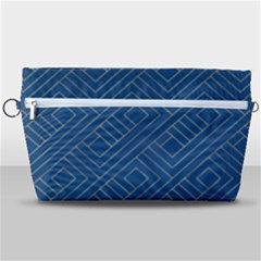 Plaid Background Blue Handbag Organizer by Askadina