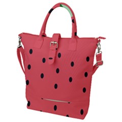 Watermelon Melon Fruit Healthy Food Meal Breakfast Lunch Juice Lemonade Summer Buckle Top Tote Bag by Maspions