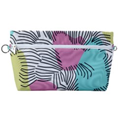 Lines Line Art Pastel Abstract Multicoloured Surfaces Art Handbag Organizer by Maspions