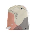 Pattern Line Art Texture Minimalist Design Drawstring Pouch (XL) View1