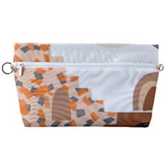 Bohemian Digital Minimalist Boho Style Geometric Abstract Art Handbag Organizer by Maspions