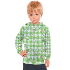 Frog Cartoon Pattern Cloud Animal Cute Seamless Kids  Hooded Pullover by Bedest