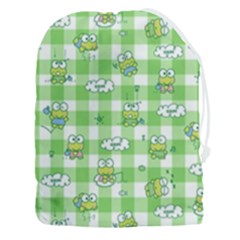 Frog Cartoon Pattern Cloud Animal Cute Seamless Drawstring Pouch (3xl) by Bedest