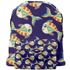 Fish Abstract Animal Art Nature Texture Water Pattern Marine Life Underwater Aquarium Aquatic Giant Full Print Backpack by Bedest