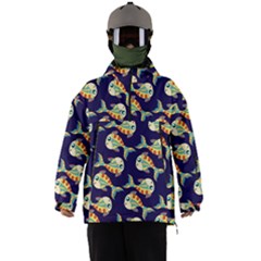 Fish Abstract Animal Art Nature Texture Water Pattern Marine Life Underwater Aquarium Aquatic Men s Ski And Snowboard Waterproof Breathable Jacket by Bedest