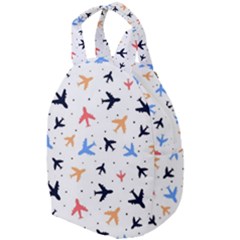 Airplane Pattern Plane Aircraft Fabric Style Simple Seamless Travel Backpack by Bedest