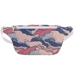 Waves Ocean Sea Water Pattern Rough Seas Digital Art Nature Nautical Waist Bag  by Bedest