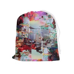 Digital Computer Technology Office Information Modern Media Web Connection Art Creatively Colorful C Drawstring Pouch (xl) by Maspions