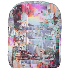Digital Computer Technology Office Information Modern Media Web Connection Art Creatively Colorful C Full Print Backpack by Maspions