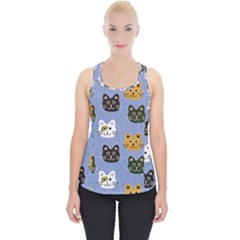 Cat Cat Background Animals Little Cat Pets Kittens Piece Up Tank Top by Maspions
