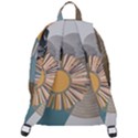 Boho Background Leaves Botanical Ornamental Pattern Seamless Decorative Design Wallpaper Nature Draw The Plain Backpack View3