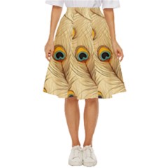 Vintage Peacock Feather Peacock Feather Pattern Background Nature Bird Nature Classic Short Skirt by Maspions