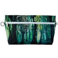 Trees Forest Mystical Forest Nature Junk Journal Landscape Nature Handbag Organizer by Maspions