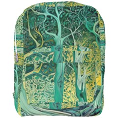 Trees Forest Mystical Forest Nature Junk Journal Scrapbooking Background Landscape Full Print Backpack by Maspions