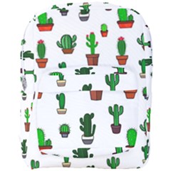 Cactus Plants Background Pattern Seamless Full Print Backpack by Maspions