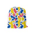 Colored Blots Painting Abstract Art Expression Creation Color Palette Paints Smears Experiments Mode Drawstring Pouch (Large) View2
