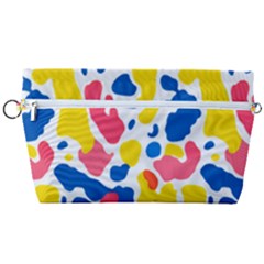 Colored Blots Painting Abstract Art Expression Creation Color Palette Paints Smears Experiments Mode Handbag Organizer by Maspions