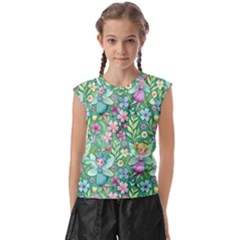 Fairies Fantasy Background Wallpaper Design Flowers Nature Colorful Kids  Raglan Cap Sleeve T-shirt by Maspions