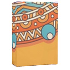 Mandala Orange Playing Cards Single Design (rectangle) With Custom Box by goljakoff