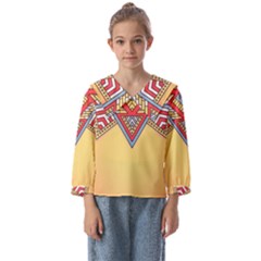 Mandala Sun Kids  Sailor Shirt by goljakoff