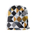 Pattern Tile Squares Triangles Seamless Geometry Drawstring Pouch (XL) View2