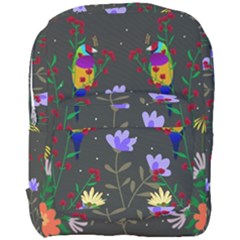 Bird Flower Plant Nature Full Print Backpack by Maspions