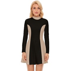 Fantastico Original Long Sleeve Velour Longline Dress by FEMOriginal