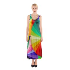 Bring Colors To Your Day Sleeveless Maxi Dress by elizah032470