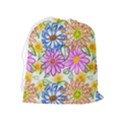 Bloom Flora Pattern Printing Drawstring Pouch (XL) View2