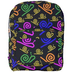 Pattern-repetition-snail-blue Full Print Backpack by Maspions