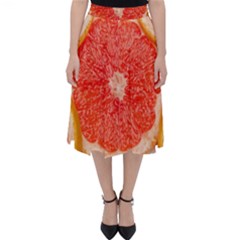 Grapefruit-fruit-background-food Classic Midi Skirt by Maspions