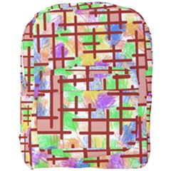 Pattern-repetition-bars-colors Full Print Backpack by Maspions