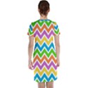 Chevron Pattern Design Texture Short Sleeve Nightdress View2