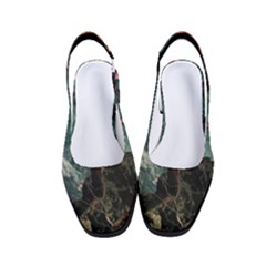 Night Sky Nature Tree Night Landscape Forest Galaxy Fantasy Dark Sky Planet Women s Classic Slingback Heels by Posterlux