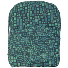 Squares Cubism Geometric Background Full Print Backpack by Maspions