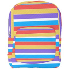 Stripes Pattern Design Lines Full Print Backpack by Maspions