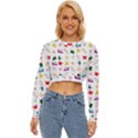 Snails Butterflies Pattern Seamless Lightweight Long Sleeve Sweatshirt View1