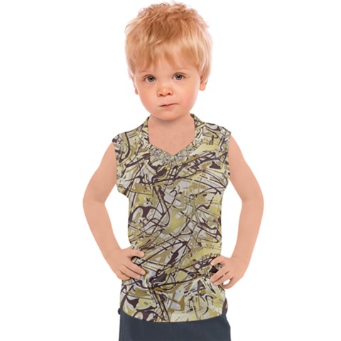 Marble Texture Pattern Seamless Kids  Sport Tank Top by Maspions