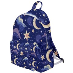 Night Moon Seamless The Plain Backpack by Maspions
