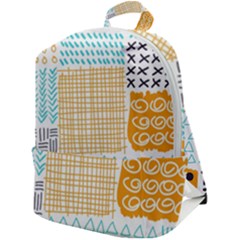 Premium Quality Elegant Orange Zip Up Backpack by Maspions