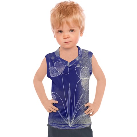 Flower Nature Abstract Art Kids  Sport Tank Top by Maspions