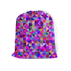 Floor Colorful Triangle Drawstring Pouch (xl) by Maspions