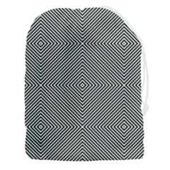 Abstract Diagonal Stripe Pattern Seamless Drawstring Pouch (3xl) by Maspions