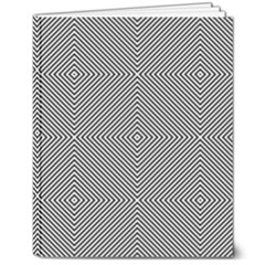 Abstract Diagonal Stripe Pattern Seamless 8  X 10  Softcover Notebook by Maspions