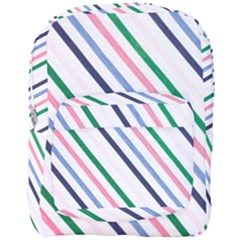 Retro Vintage Stripe Pattern Abstract Full Print Backpack by Maspions