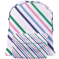 Retro Vintage Stripe Pattern Abstract Giant Full Print Backpack by Maspions