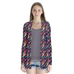 Beautiful Pattern Drape Collar Cardigan by Sparkle