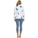 Butterfly-blue-phengaris Women s Puffer Bubble Jacket Coat View4