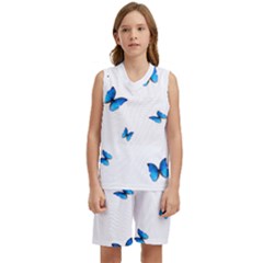 Butterfly-blue-phengaris Kids  Basketball Mesh Set by saad11