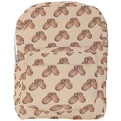Coffee Beans Pattern Texture Full Print Backpack by Maspions